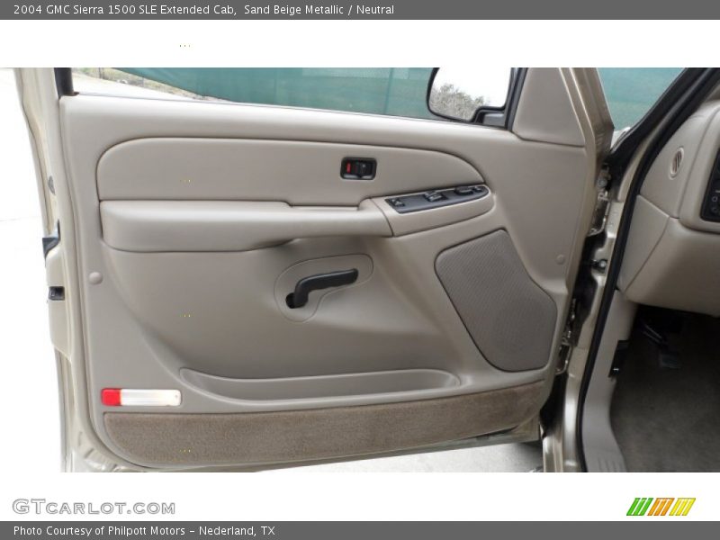 Sand Beige Metallic / Neutral 2004 GMC Sierra 1500 SLE Extended Cab