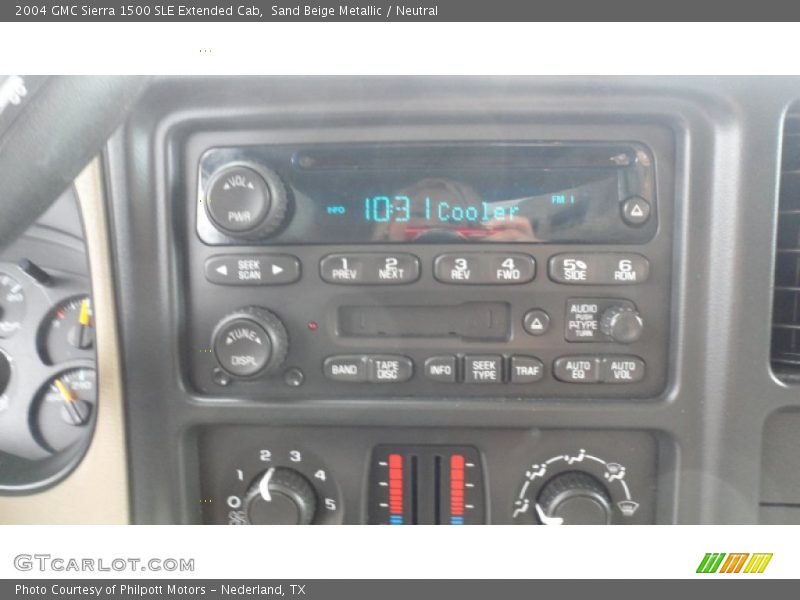 Sand Beige Metallic / Neutral 2004 GMC Sierra 1500 SLE Extended Cab