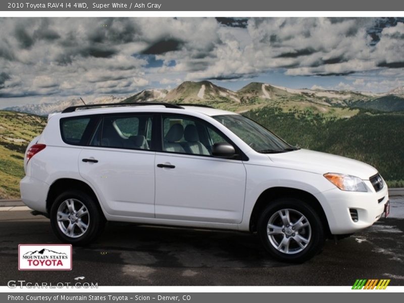 Super White / Ash Gray 2010 Toyota RAV4 I4 4WD