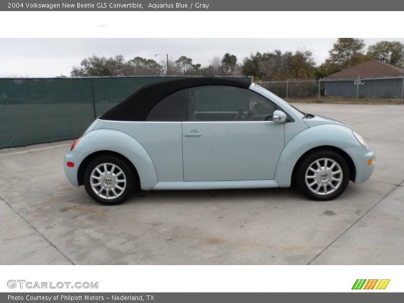 Aquarius Blue / Gray 2004 Volkswagen New Beetle GLS Convertible