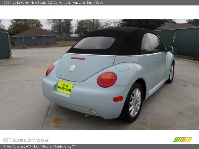 Aquarius Blue / Gray 2004 Volkswagen New Beetle GLS Convertible