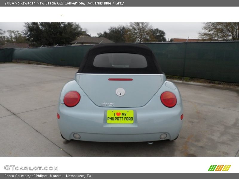 Aquarius Blue / Gray 2004 Volkswagen New Beetle GLS Convertible
