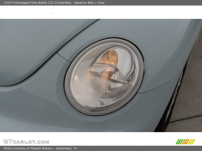 Aquarius Blue / Gray 2004 Volkswagen New Beetle GLS Convertible
