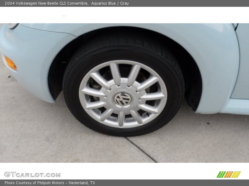 Aquarius Blue / Gray 2004 Volkswagen New Beetle GLS Convertible