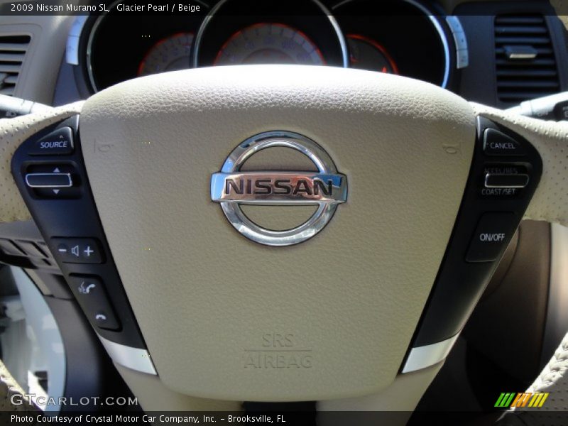 Glacier Pearl / Beige 2009 Nissan Murano SL