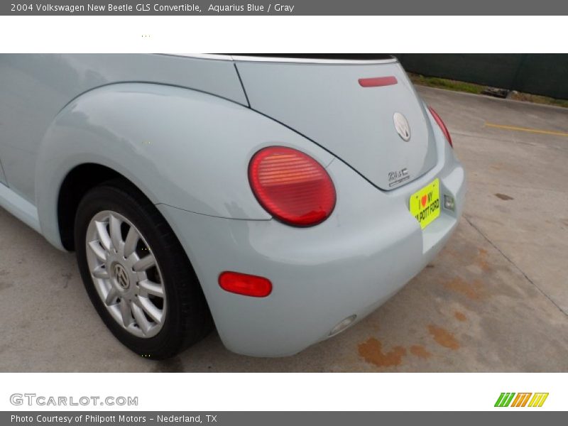 Aquarius Blue / Gray 2004 Volkswagen New Beetle GLS Convertible