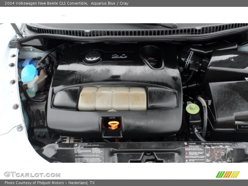 Aquarius Blue / Gray 2004 Volkswagen New Beetle GLS Convertible