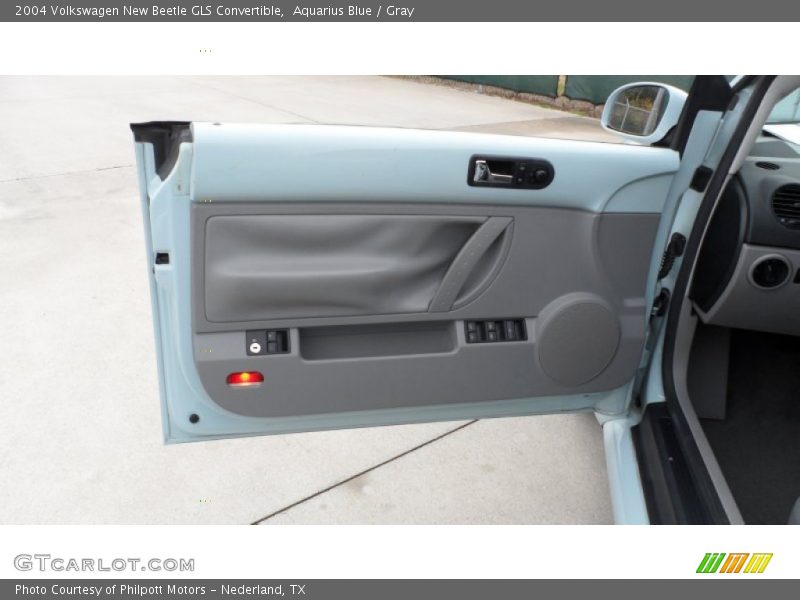 Aquarius Blue / Gray 2004 Volkswagen New Beetle GLS Convertible
