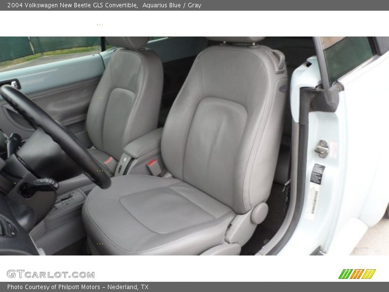 Aquarius Blue / Gray 2004 Volkswagen New Beetle GLS Convertible