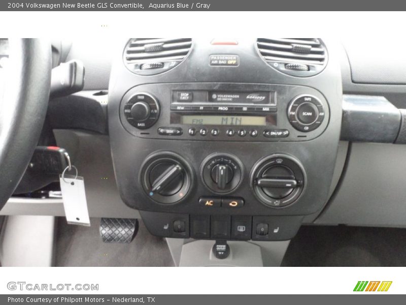 Aquarius Blue / Gray 2004 Volkswagen New Beetle GLS Convertible