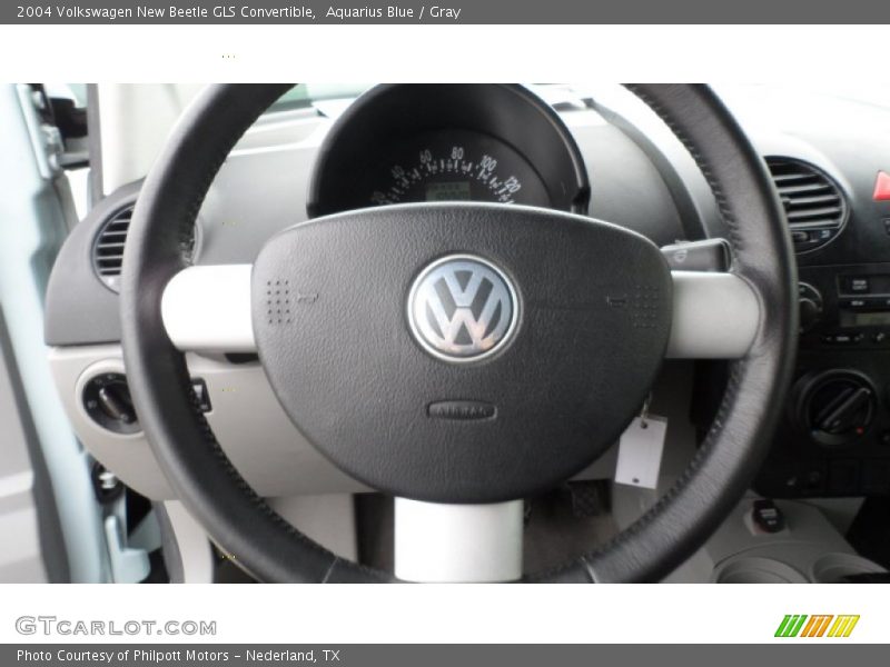 Aquarius Blue / Gray 2004 Volkswagen New Beetle GLS Convertible