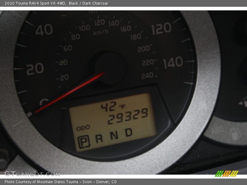 Black / Dark Charcoal 2010 Toyota RAV4 Sport V6 4WD