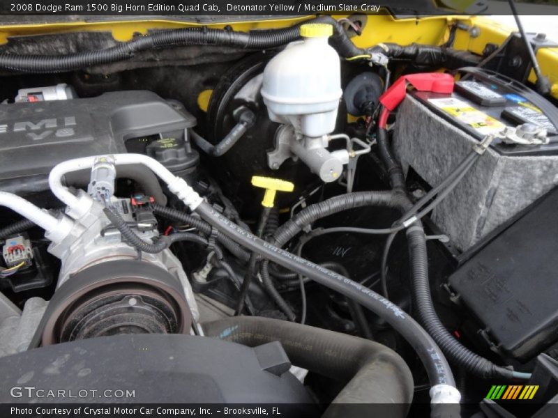 Detonator Yellow / Medium Slate Gray 2008 Dodge Ram 1500 Big Horn Edition Quad Cab