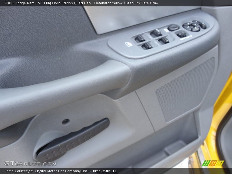 Detonator Yellow / Medium Slate Gray 2008 Dodge Ram 1500 Big Horn Edition Quad Cab