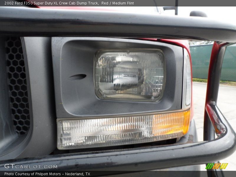 Red / Medium Flint 2002 Ford F350 Super Duty XL Crew Cab Dump Truck