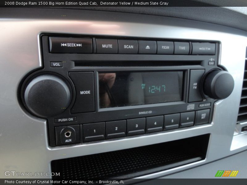 Audio System of 2008 Ram 1500 Big Horn Edition Quad Cab