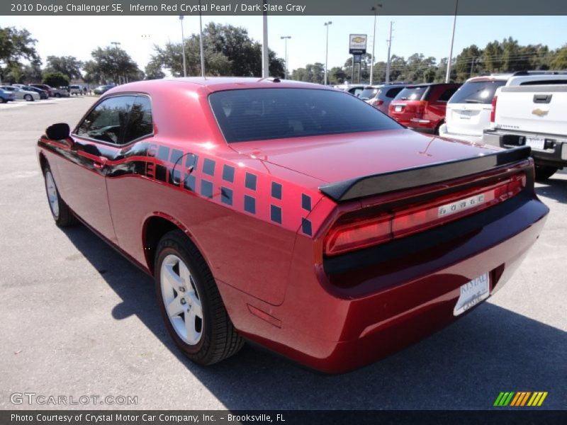 Inferno Red Crystal Pearl / Dark Slate Gray 2010 Dodge Challenger SE