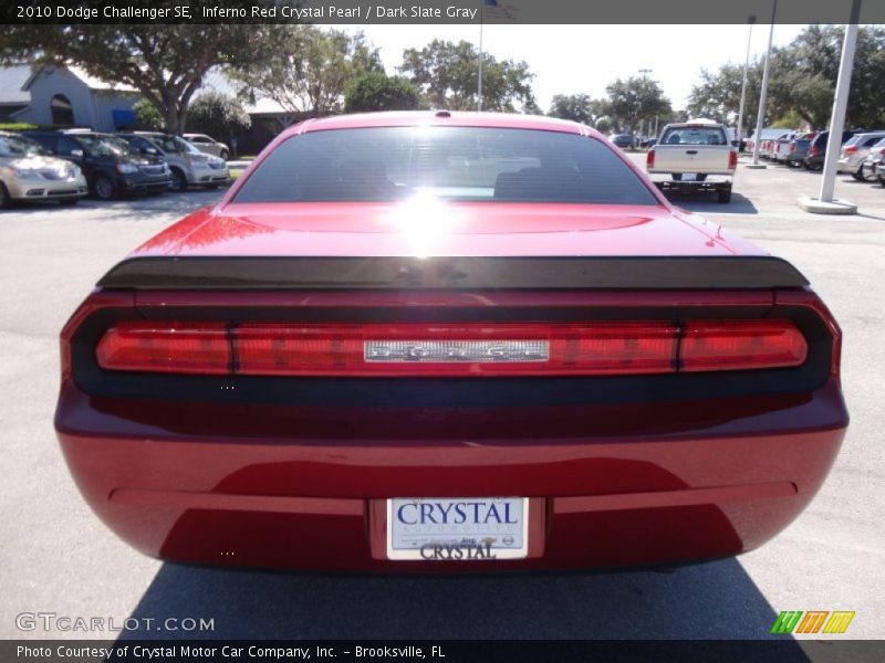 Inferno Red Crystal Pearl / Dark Slate Gray 2010 Dodge Challenger SE