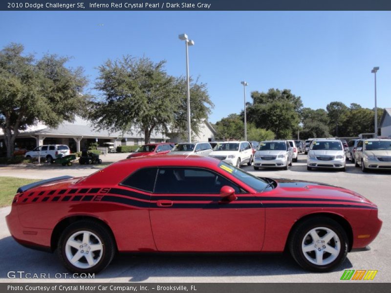 Inferno Red Crystal Pearl / Dark Slate Gray 2010 Dodge Challenger SE
