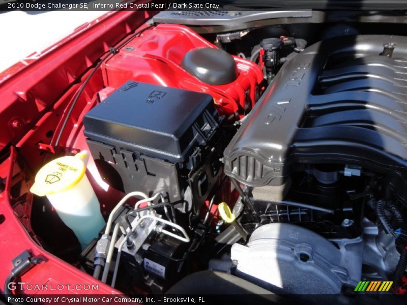 Inferno Red Crystal Pearl / Dark Slate Gray 2010 Dodge Challenger SE