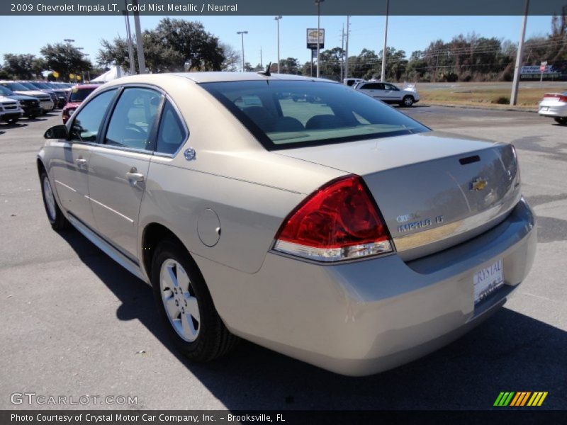 Gold Mist Metallic / Neutral 2009 Chevrolet Impala LT