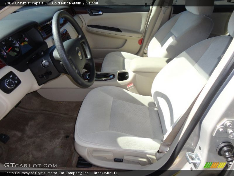 Gold Mist Metallic / Neutral 2009 Chevrolet Impala LT