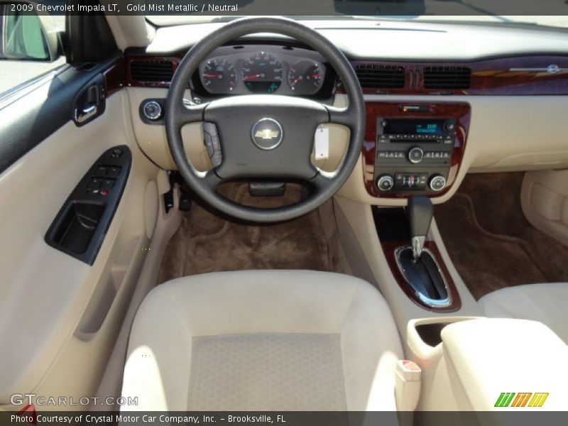 Gold Mist Metallic / Neutral 2009 Chevrolet Impala LT