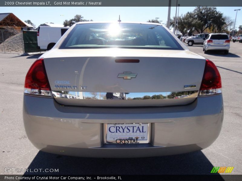 Gold Mist Metallic / Neutral 2009 Chevrolet Impala LT