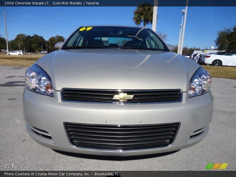 Gold Mist Metallic / Neutral 2009 Chevrolet Impala LT