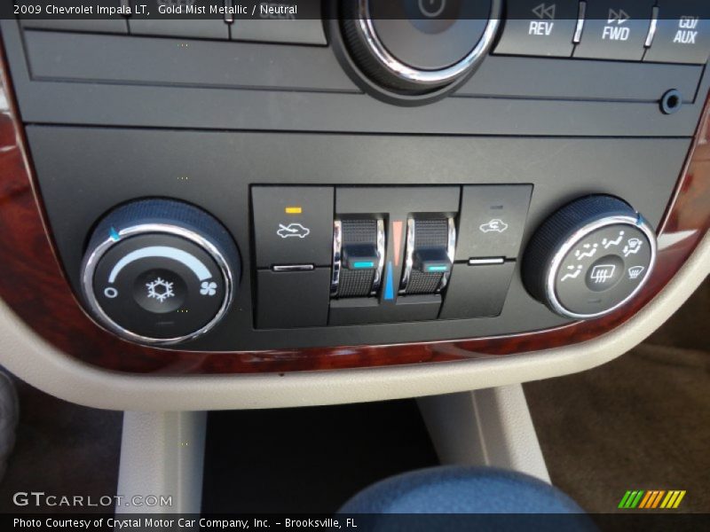 Gold Mist Metallic / Neutral 2009 Chevrolet Impala LT