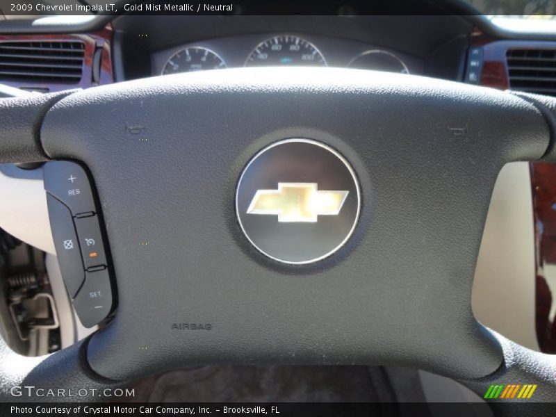 Gold Mist Metallic / Neutral 2009 Chevrolet Impala LT