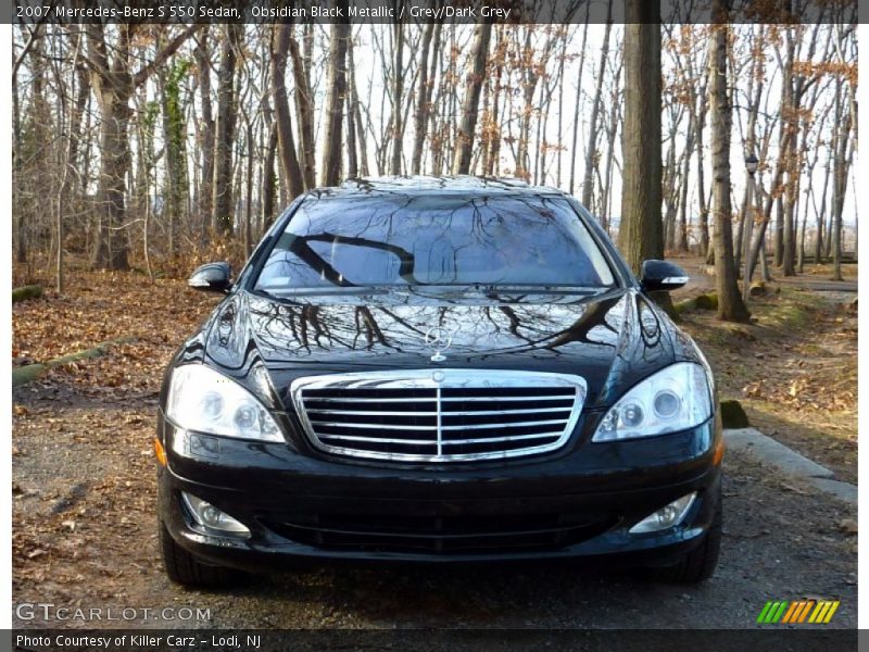 Obsidian Black Metallic / Grey/Dark Grey 2007 Mercedes-Benz S 550 Sedan