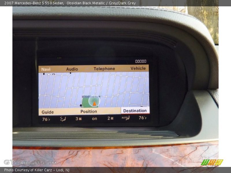 Obsidian Black Metallic / Grey/Dark Grey 2007 Mercedes-Benz S 550 Sedan