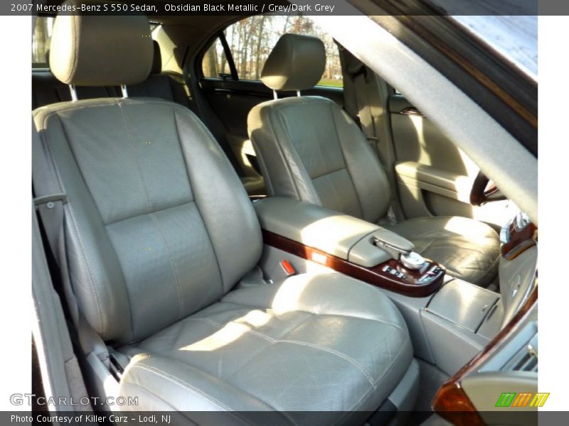 Obsidian Black Metallic / Grey/Dark Grey 2007 Mercedes-Benz S 550 Sedan