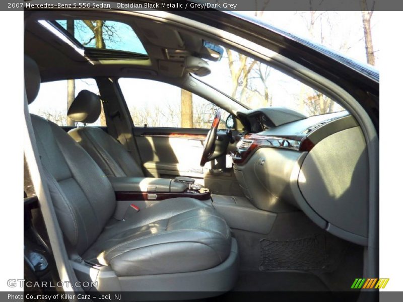 Obsidian Black Metallic / Grey/Dark Grey 2007 Mercedes-Benz S 550 Sedan