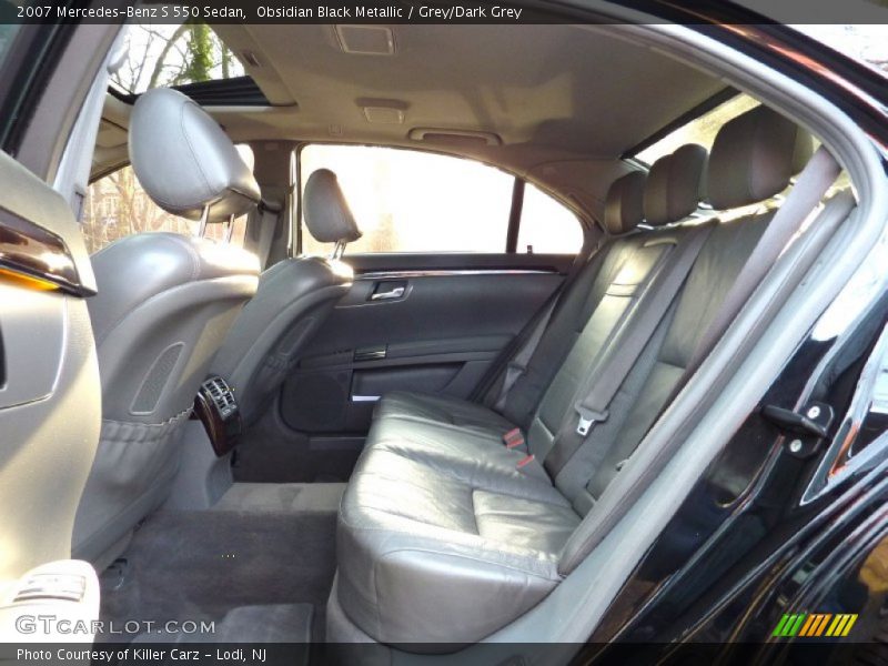 Obsidian Black Metallic / Grey/Dark Grey 2007 Mercedes-Benz S 550 Sedan