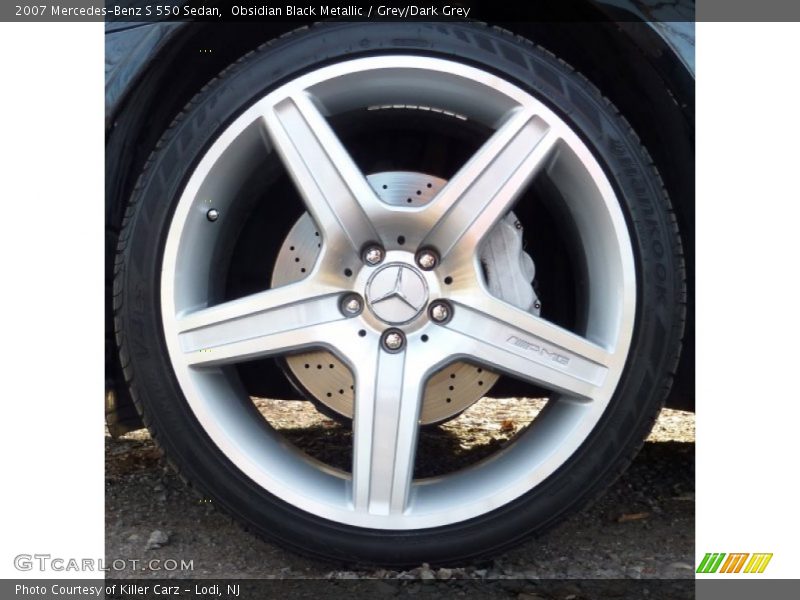 Obsidian Black Metallic / Grey/Dark Grey 2007 Mercedes-Benz S 550 Sedan