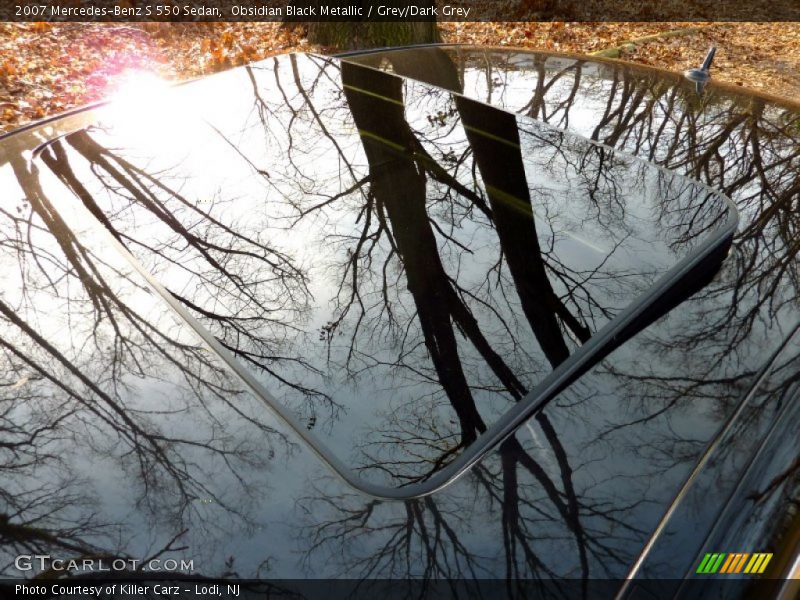 Obsidian Black Metallic / Grey/Dark Grey 2007 Mercedes-Benz S 550 Sedan