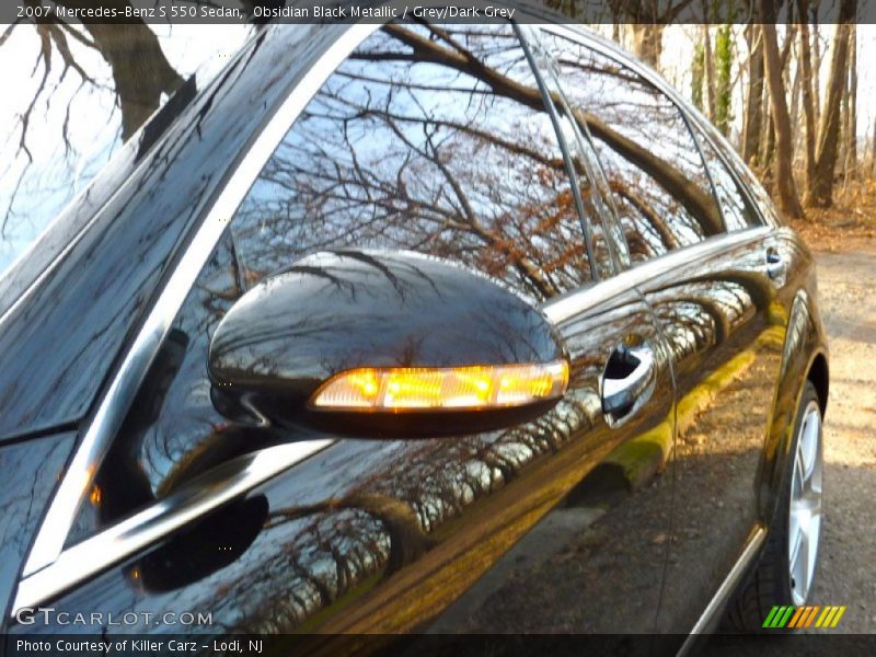 Obsidian Black Metallic / Grey/Dark Grey 2007 Mercedes-Benz S 550 Sedan
