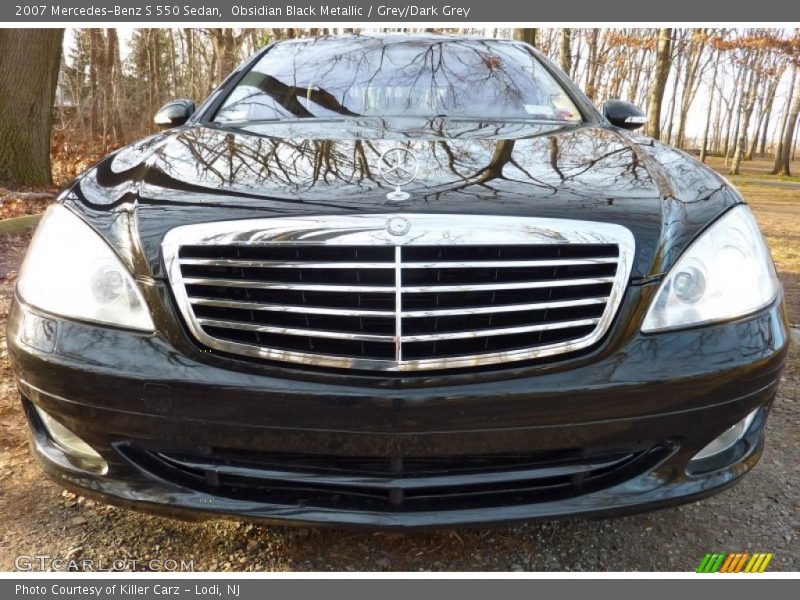 Obsidian Black Metallic / Grey/Dark Grey 2007 Mercedes-Benz S 550 Sedan