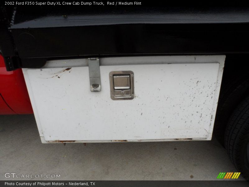 Red / Medium Flint 2002 Ford F350 Super Duty XL Crew Cab Dump Truck