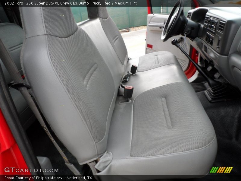 Red / Medium Flint 2002 Ford F350 Super Duty XL Crew Cab Dump Truck
