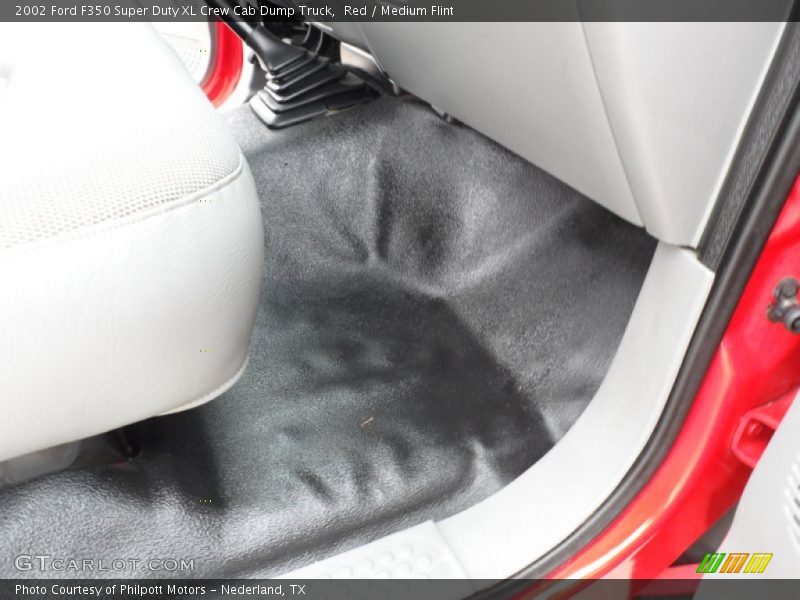 Red / Medium Flint 2002 Ford F350 Super Duty XL Crew Cab Dump Truck