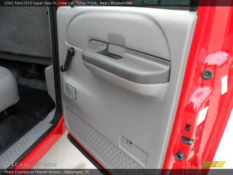 Red / Medium Flint 2002 Ford F350 Super Duty XL Crew Cab Dump Truck