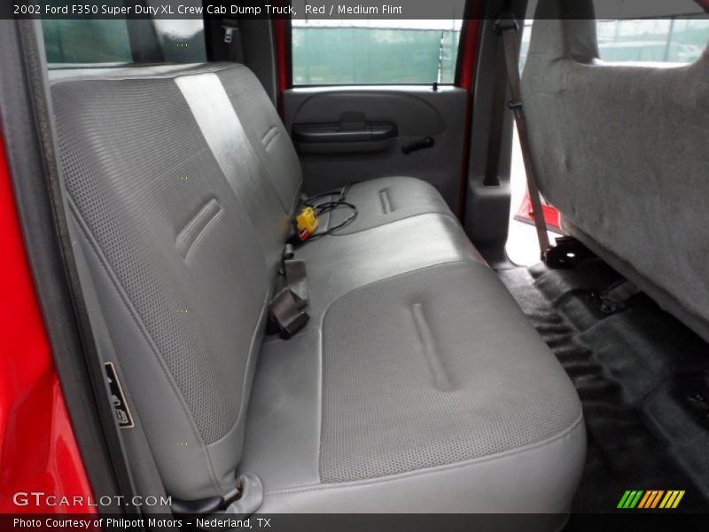 Red / Medium Flint 2002 Ford F350 Super Duty XL Crew Cab Dump Truck