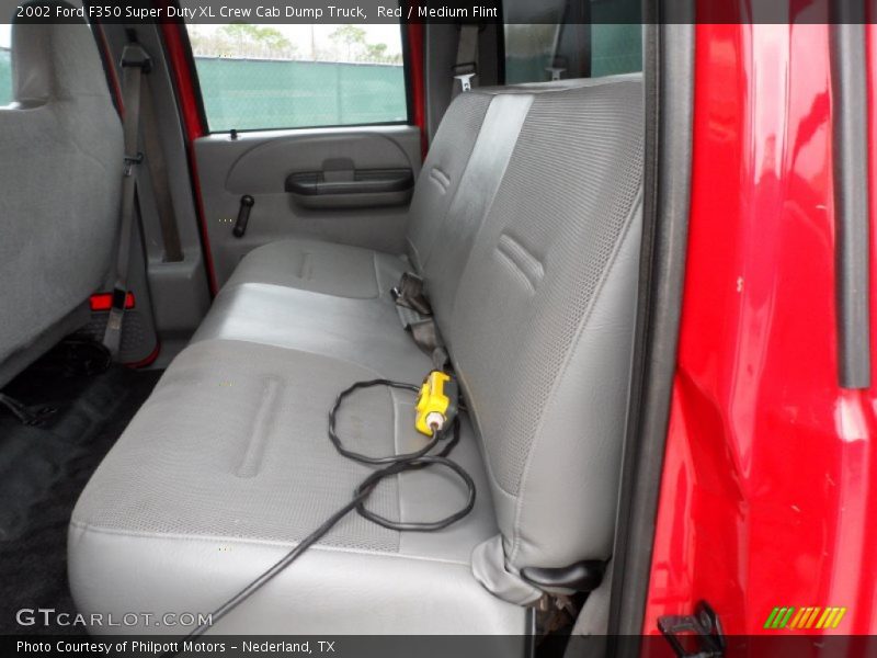 Red / Medium Flint 2002 Ford F350 Super Duty XL Crew Cab Dump Truck