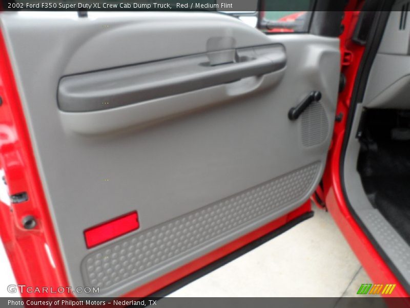 Red / Medium Flint 2002 Ford F350 Super Duty XL Crew Cab Dump Truck