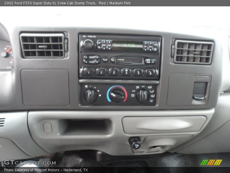 Red / Medium Flint 2002 Ford F350 Super Duty XL Crew Cab Dump Truck