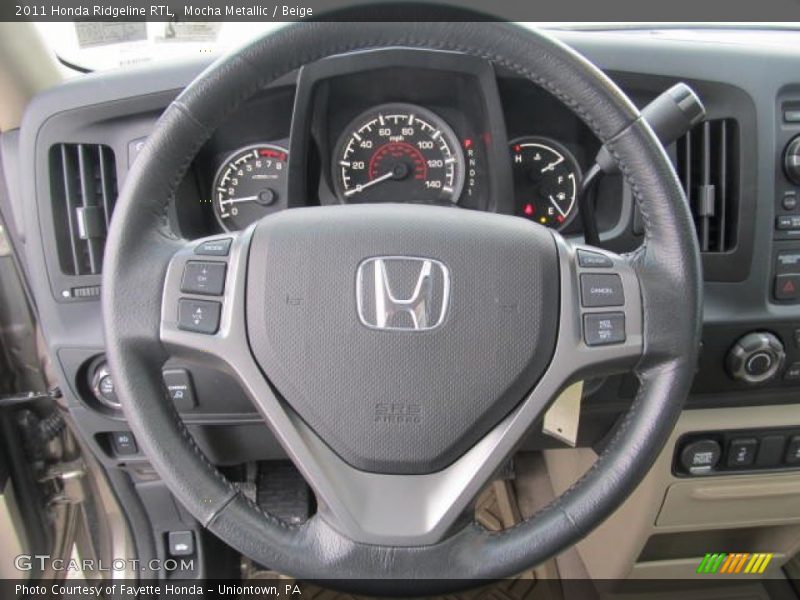 Mocha Metallic / Beige 2011 Honda Ridgeline RTL
