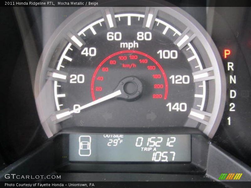 Mocha Metallic / Beige 2011 Honda Ridgeline RTL